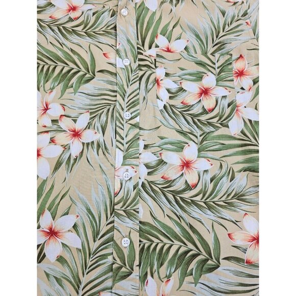 J, Crew Classic Size Small Short Sleeve Floral Cotton Button Down Pocket Shirt - Picture 7 of 10